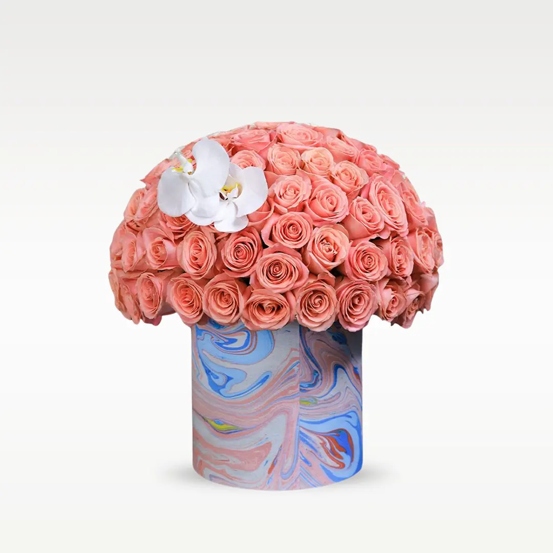 Mesmerizing Roses – Marble Box