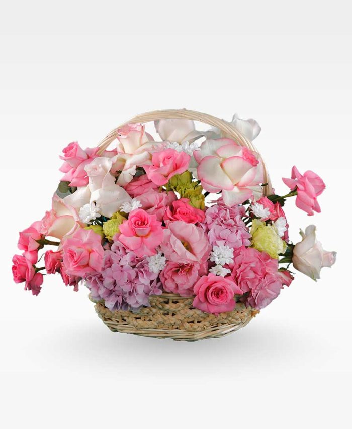 Blush Garden Basket