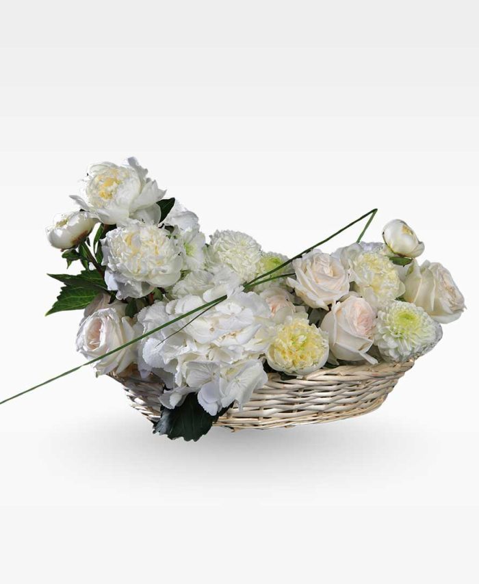 Ivory Elegance Basket